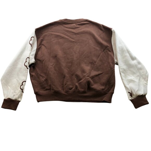 Playboy By PacSun Womens Sweatshirt Small Floral Pullover Colorblock Casual Y2K - Picture 2 of 13